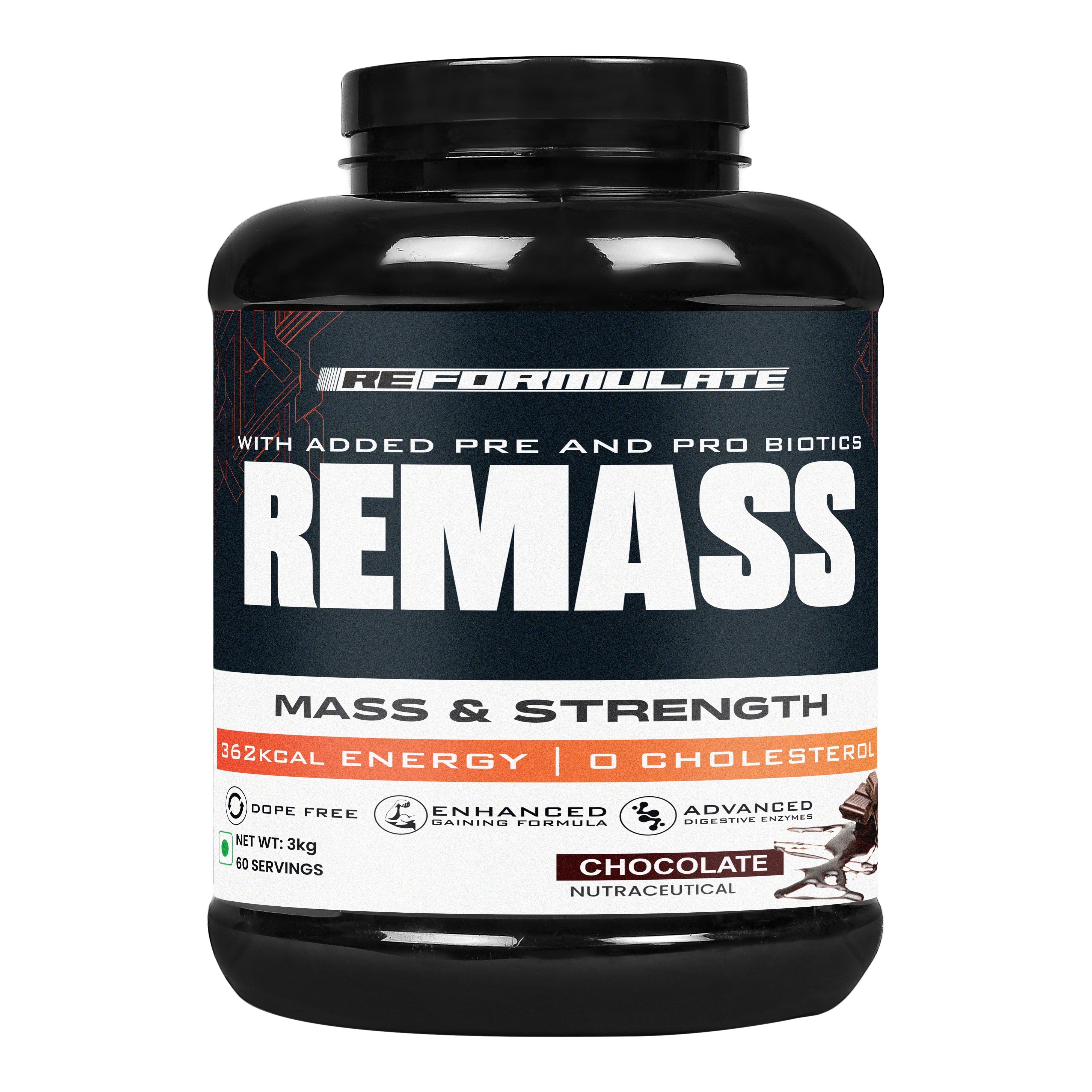 Reformulate REMASS mass gainer