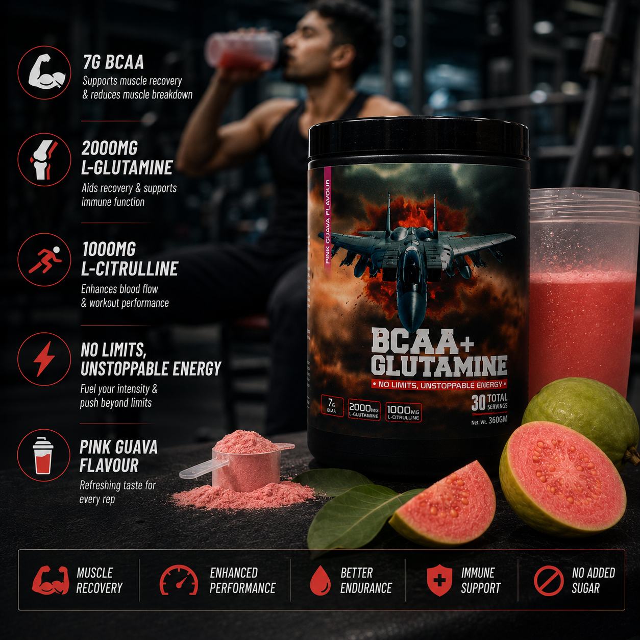BCAA + Glutamine | 360 g