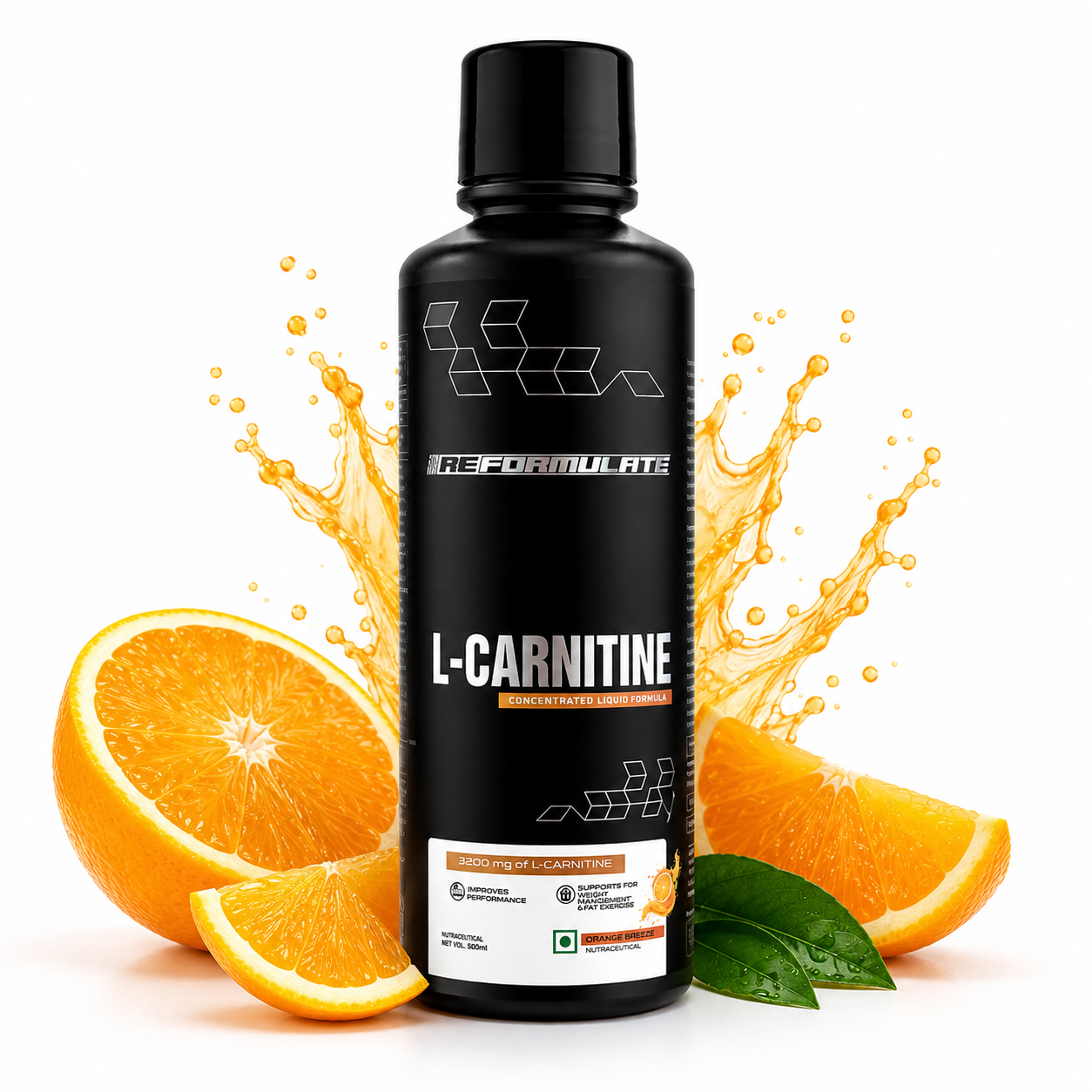 L-CARNITINE | 3200 mg Liquid | Orange Breeze