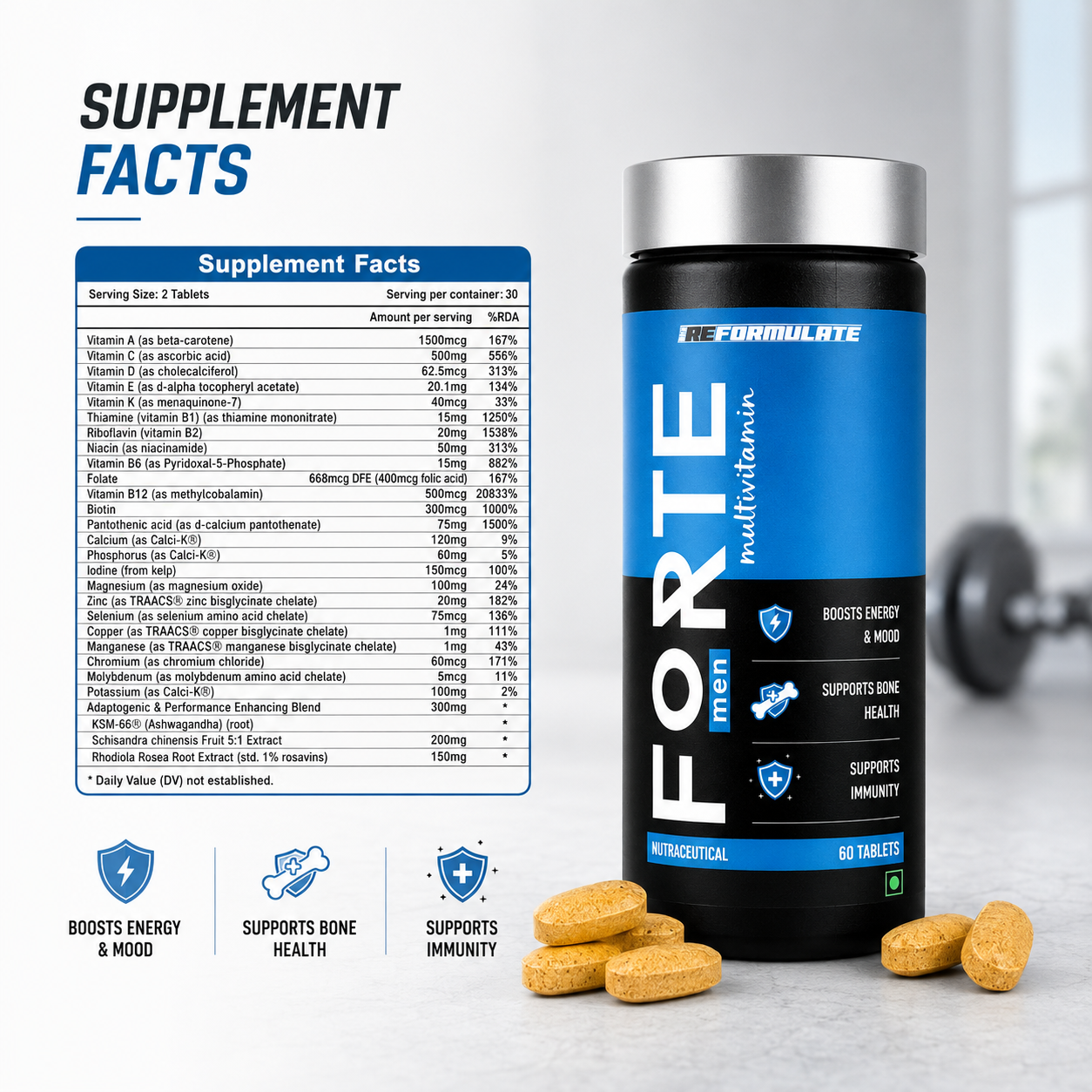 FORTE | Multivitamin | Men | 60 N