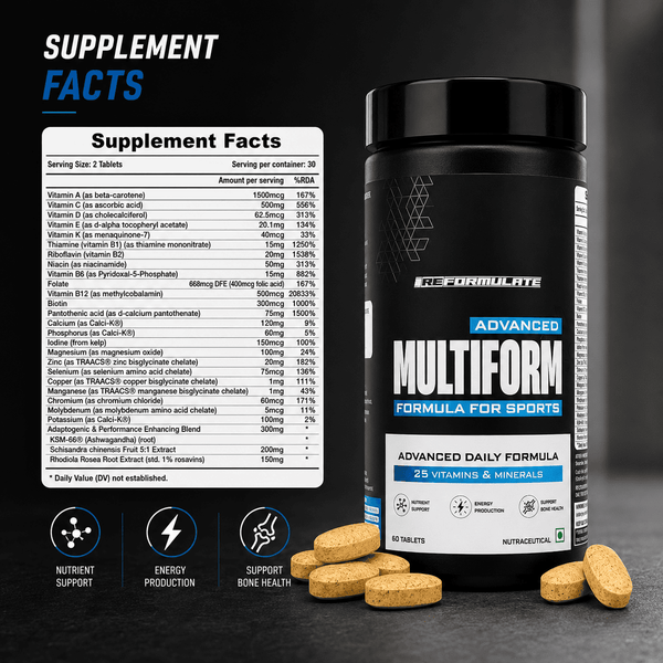 Reformulate Multiform Formula for Sports | Multivitamin for Athletes