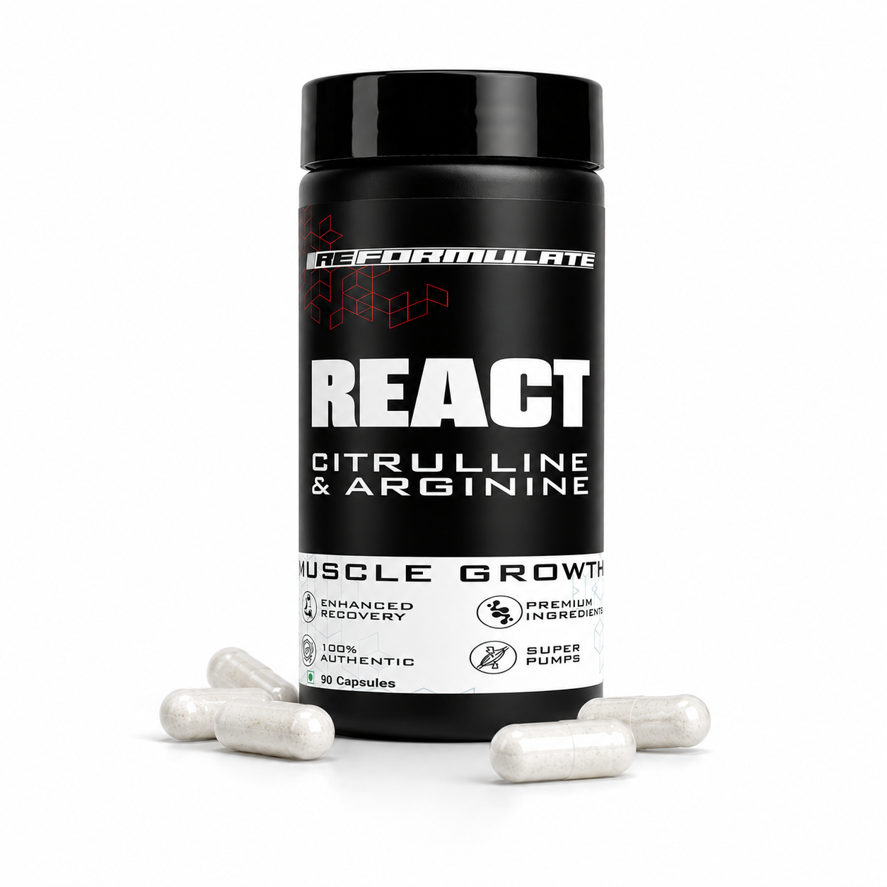 REACT | Citrulline & Arginine | 90 N